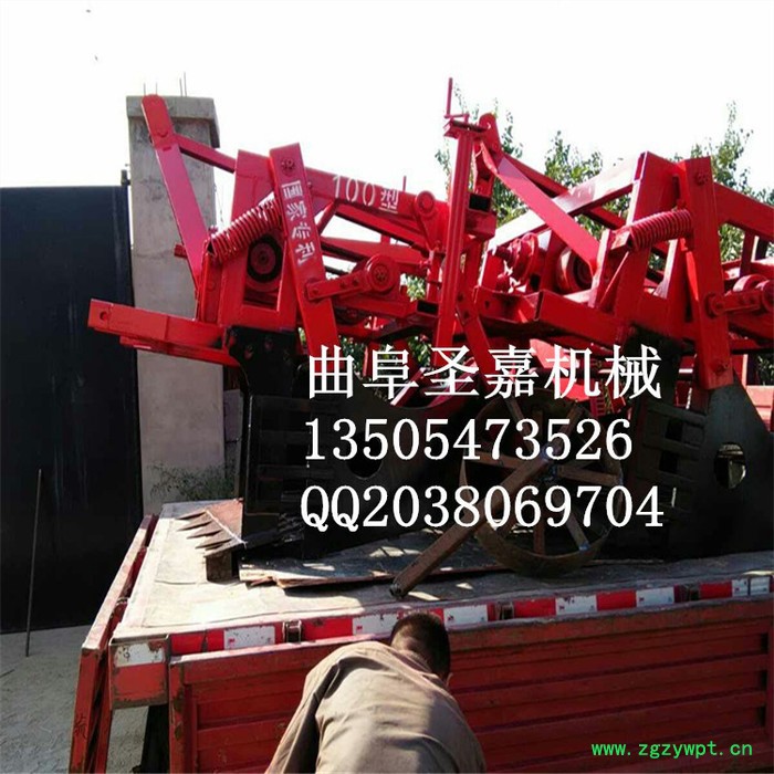供应挖葛根的机器型号 天水西洋参出药机 贝母药材挖掘机图片图5