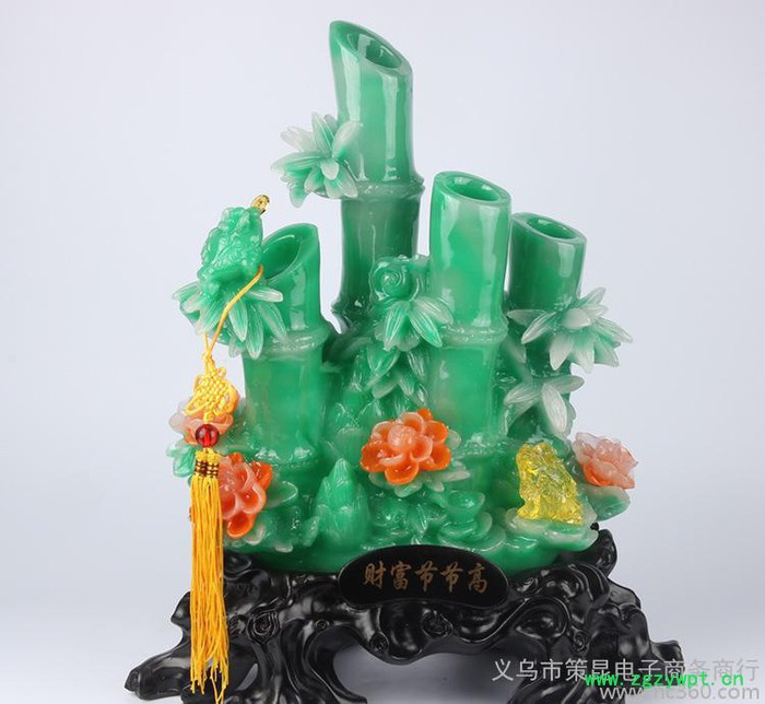 义乌新款 财富节节**玉竹子 创意家居饰品客厅摆件 礼品图3
