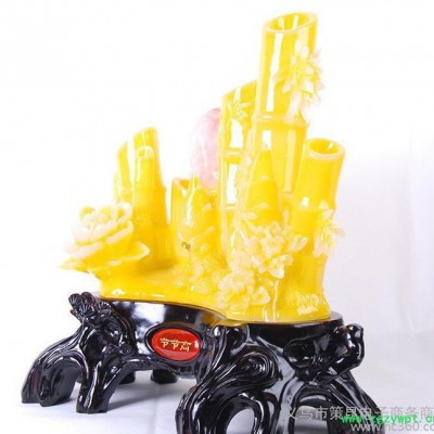 【财富节节高】树脂工艺品 仿玉竹子 直销 创意家居饰品摆件