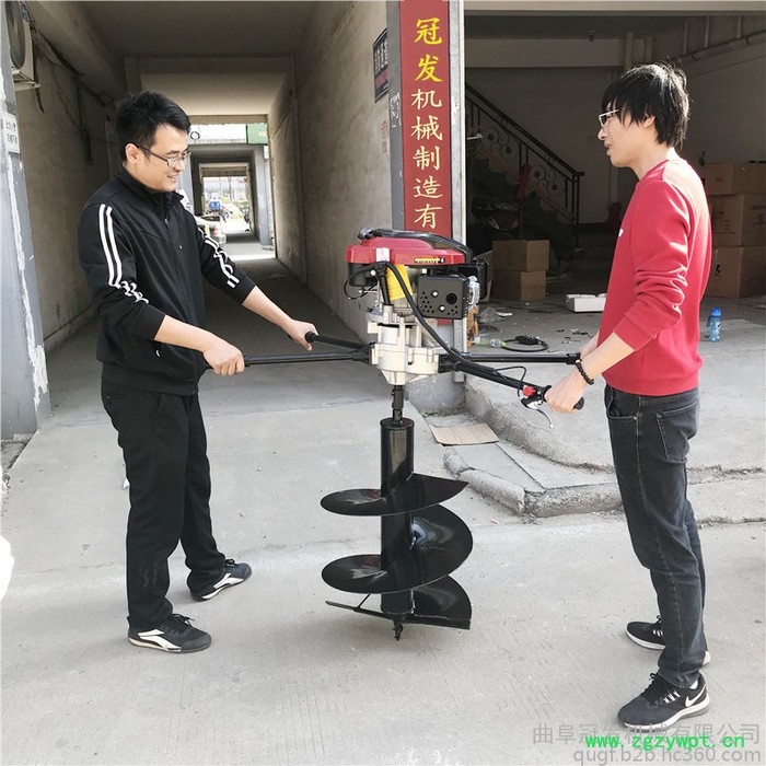 冠发便携式机械地钻 西洋参好用挖坑机 果树施肥挖坑机图5