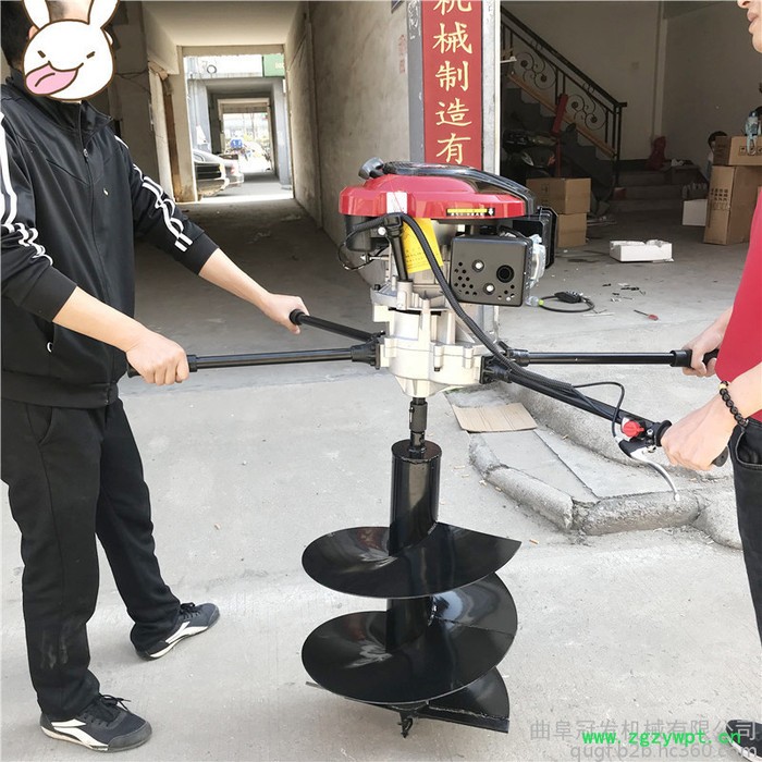 冠发便携式机械地钻 西洋参好用挖坑机 果树施肥挖坑机图6