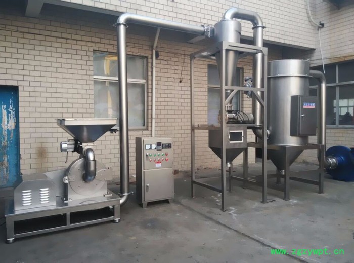 中药材脉冲除尘粉碎机 西洋参粉碎机组 茶叶粉碎机 不锈钢脉冲除尘粉碎机 脉冲除尘设备图2
