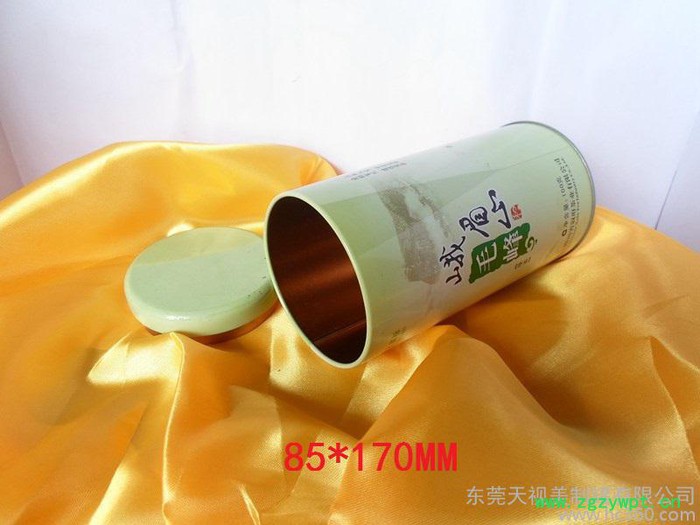 供应铁盒毛峰茶叶圆形铁罐 西洋参片装铁盒图2