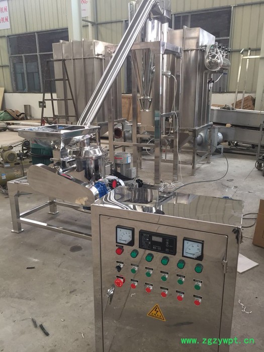 脉冲除尘干葛根粉碎机 无筛网高良姜打粉机图2