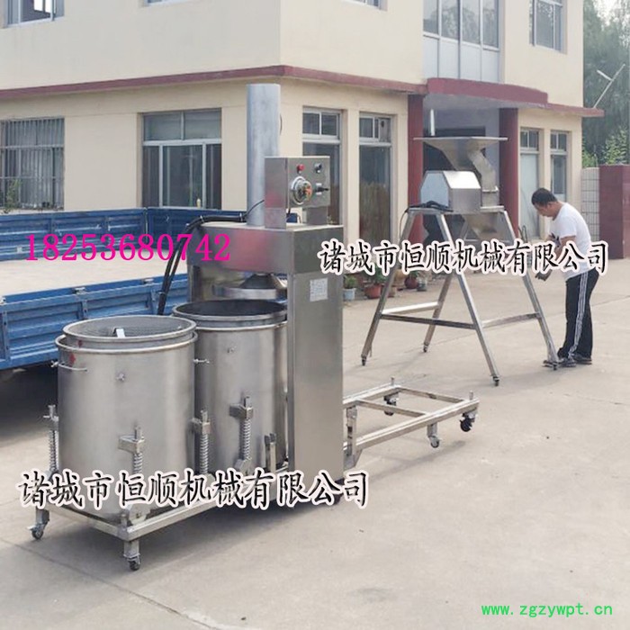 西洋参、藏红花、黄芪中药粉挤压过滤设备 香椿、腌制后香椿脱水压榨机图6