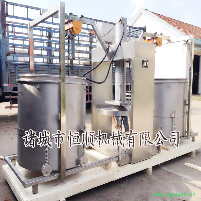 西洋参、藏红花、黄芪中药粉挤压过滤设备 香椿、腌制后香椿脱水压榨机图7