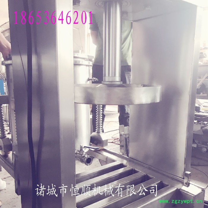 柠檬酵素酶发酵液压榨榨取机 小黄姜、姜黄破碎后原汁榨取压榨机图4