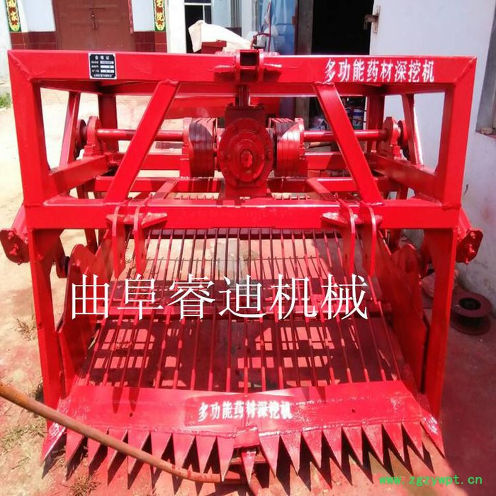 中草药丹参药材收获机 牵引式药材收获机 知母挖药机图7