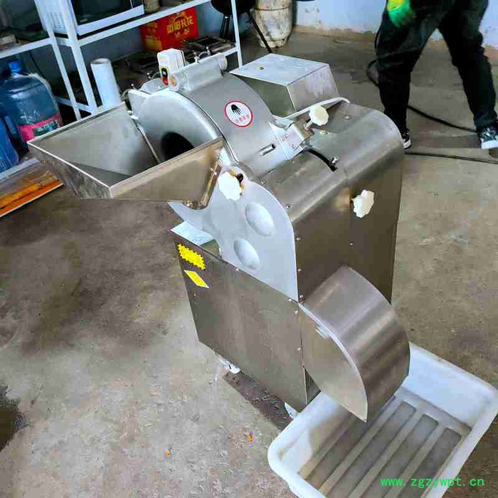 利顺 LS-QCJ姜魔芋木薯葛根辣椒蔬菜加工设备 红葱头萝卜西红柿三维切丁机图3