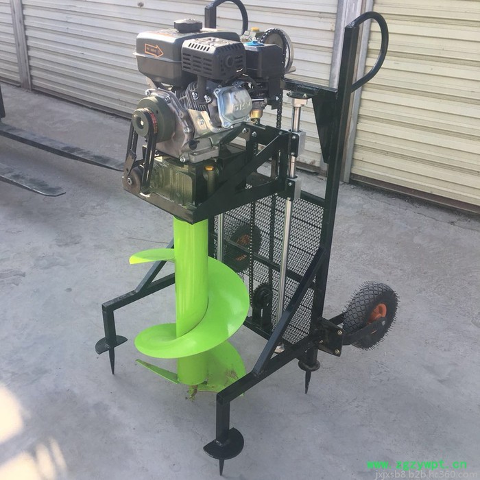 葛根种植挖坑机 汽油手推水泥电线杆打洞机 大马力钻窝机厂家图2