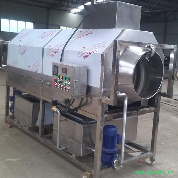 义康牌TQX-2000型红油咸菜袋清洗机 葛根滚筒清洗机 黄姜滚筒清洗机图3