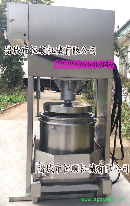 全自动下出料液压方式压榨机 葛根中药熬煮后浆渣分离设备 液压压滤机图2