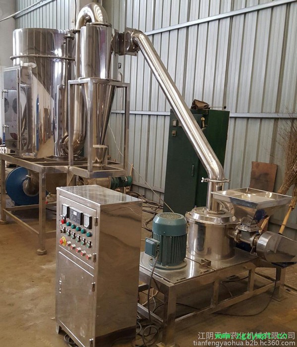 厂家供应天丰葛根粉碎机、不锈钢超微粉碎机、WFJ-30型超微粉碎机组图2