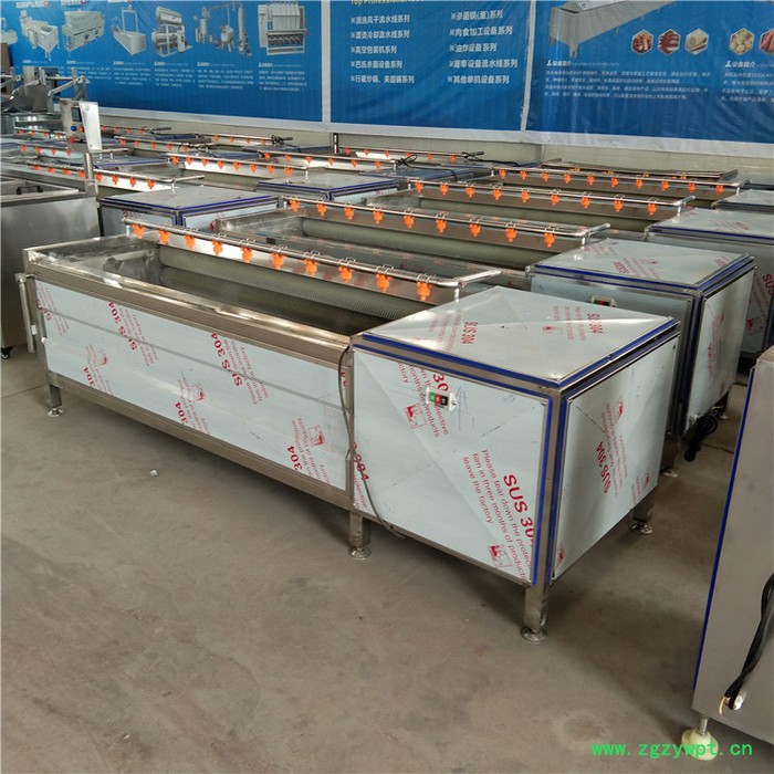 义康MQX-1500型 海产品毛棍清洗机 土豆去皮清洗设备  葛根去污清洗加工设备图4