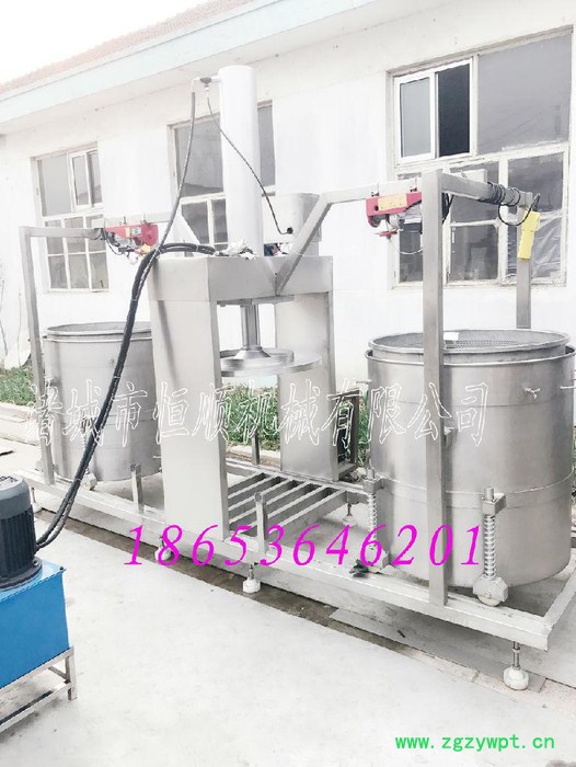 中药大黄、苦参浸提后汁液榨取设备 药渣药酒压滤机图4
