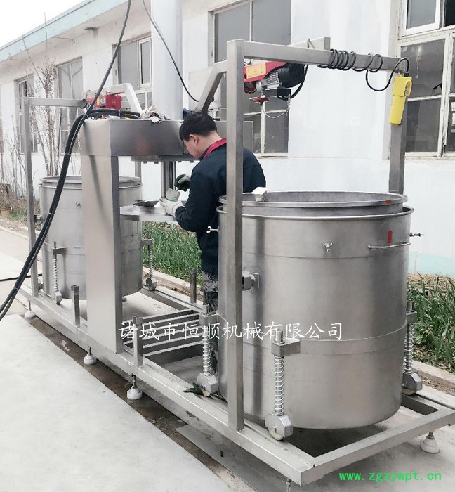 中药大黄、苦参浸提后汁液榨取设备 药渣药酒压滤机图2