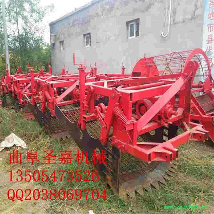 河北葛根药材收获机型号 圣嘉可调节深度药材挖掘机 白芷挖药机图片图3