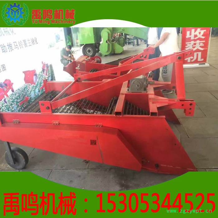 药材收获机 根茎类草药收获机 70马力拖拉机带动药材收获机 当归 太子参 黄芪 葛根 丹参等 草药收获机 2图6