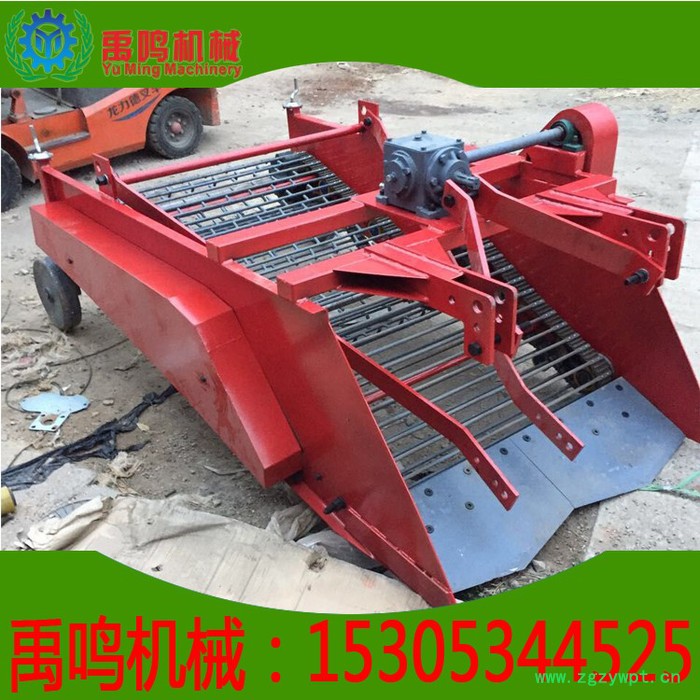 药材收获机 根茎类草药收获机 70马力拖拉机带动药材收获机 当归 太子参 黄芪 葛根 丹参等 草药收获机 2图4