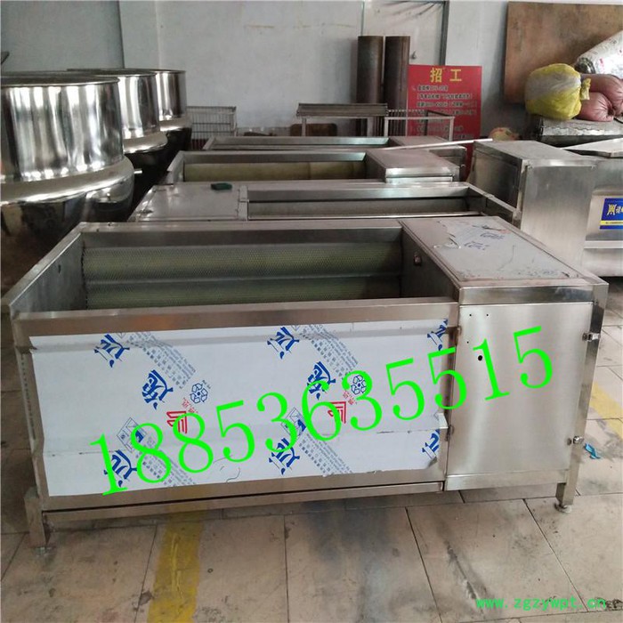 葛根清洗机洋葱去皮机红薯去皮机毛辊清洗去皮机毛刷清洗去图2