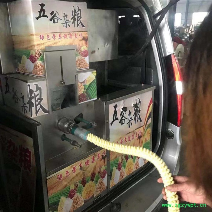 德州四缸不锈钢汽油麻花机赶会用 摩托三轮载 葛根藕粉酥机图2