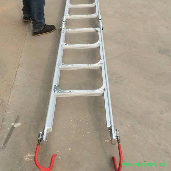 恒龙  铝合金梯    接触网检修梯   可折叠梯 便携式铝合金折叠梯  铝合金蜈蚣梯图3
