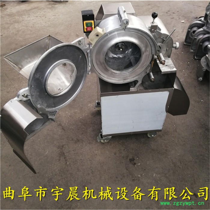 食堂专用大葱切段机 宇晨鹿茸切片机 榨菜咸菜切丁机厂家价格图6