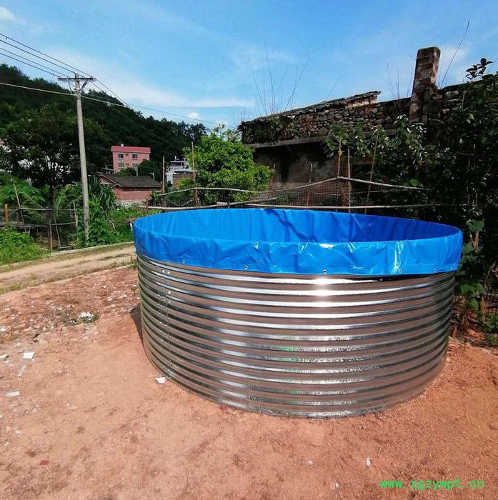 **大型帆布养殖鱼池水蛭锦鲤水产蓄水池可定制图3