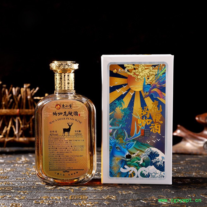 鹿小宝玛咖鹿鞭酒125ml滋补调理产品包装定制款礼盒批发参鹿茸灵芝鹿鹿肾自用送礼酒含泡酒瓶自用送礼含泡酒瓶吉林产地批发图5