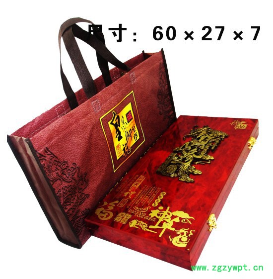 人参鹿茸礼盒东北林下参价格58寸木质礼盒图3