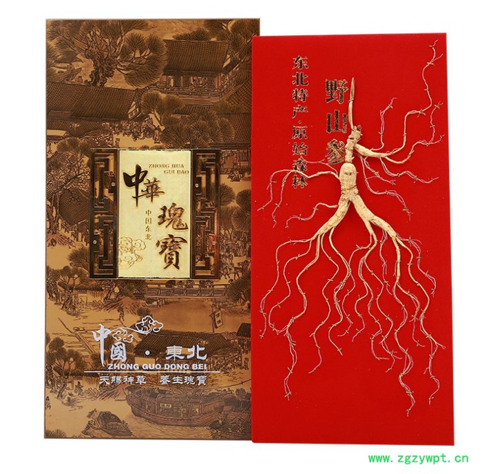 林下野山参礼盒东北10年林下参价格中国东北山参鹿茸礼盒图3