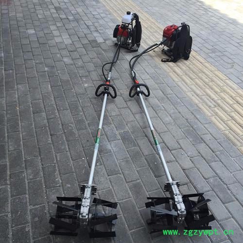 割草的还机器【高草，扩紫草】统统一扫光，背负式四冲程软轴割草机