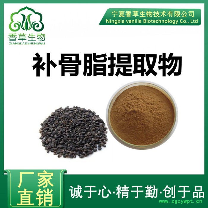 香草生物 补骨脂内脂10%价格 厂家供应补骨脂原粉 骨碎补提取物现货图5