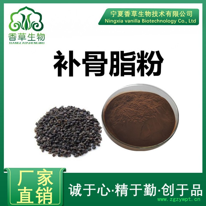 香草生物 补骨脂内脂10%价格 厂家供应补骨脂原粉 骨碎补提取物现货图4
