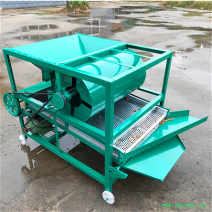 五味子除杂震动筛选机 艾绒除尘除杂分选机 田螺上下大小分级筛图7
