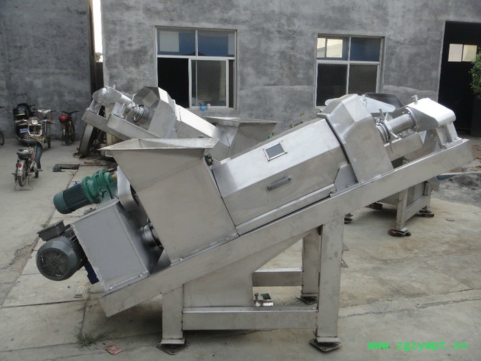 天众公司现货菜市场垃圾螺旋压榨脱水机、药材五味子压榨挤压机充提汁分效率高 压榨脱水设备厂家图4