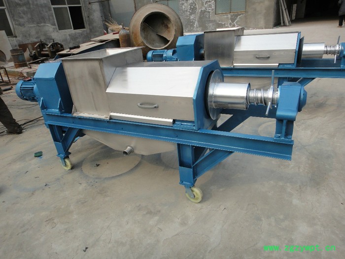 天众公司现货菜市场垃圾螺旋压榨脱水机、药材五味子压榨挤压机充提汁分效率高 压榨脱水设备厂家图6