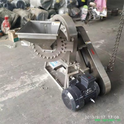 工厂现货药材茯苓粉碎机杂粮粉碎机不锈钢盐块齿盘粉碎机冰糖粉碎机十三香粉碎机