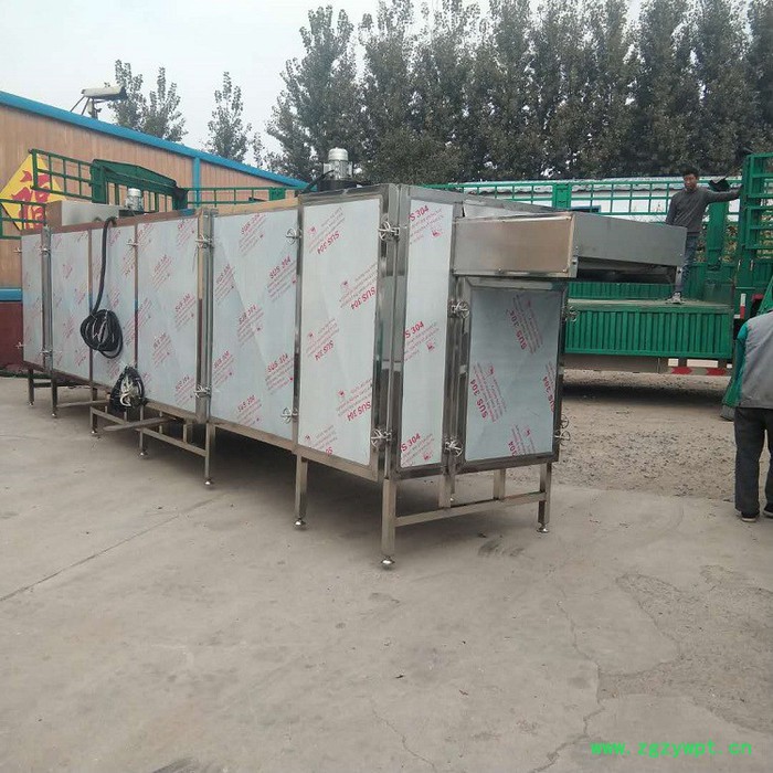 康通牌 茯苓网带式烘干机 白芷烘干机 药材烘干流水线图2