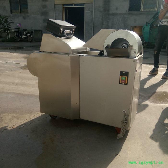 新鲜茶叶切丝机 家用电香葱切段机 茯苓切片鲜竹笋切丝机富兴图8