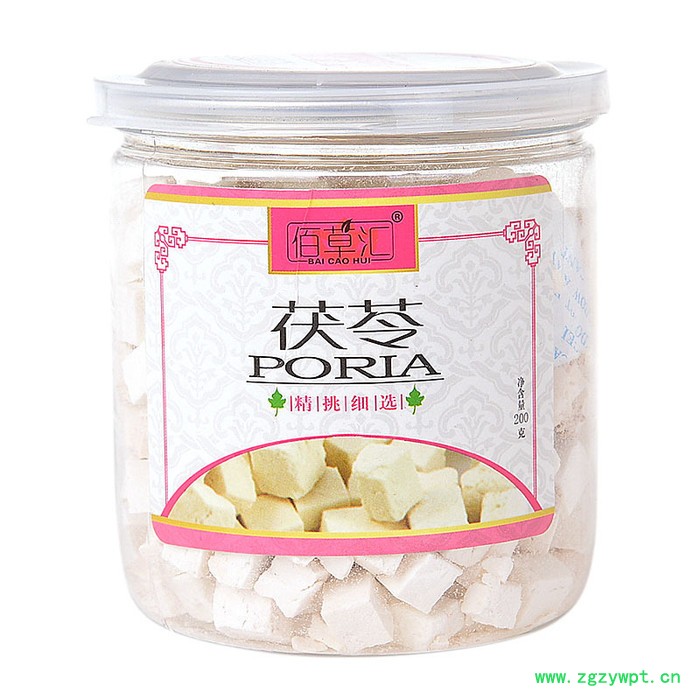 供应佰草汇 茯苓块 无硫 **茯苓丁 中药材 煲汤 罐装 200g 批发代理图2