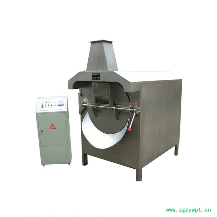 康善销售炒药机 炒药机组 电磁炒药机 电磁加热中药炒药机 不锈钢滚筒炒药机 支持定制 切药机炒药机批发图4