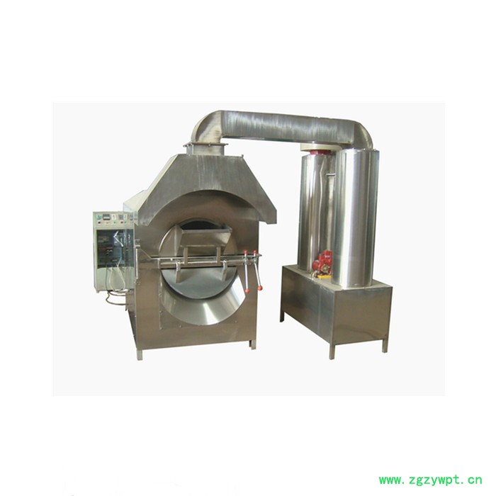 康善销售炒药机 炒药机组 电磁炒药机 电磁加热中药炒药机 不锈钢滚筒炒药机 支持定制 切药机炒药机批发图5