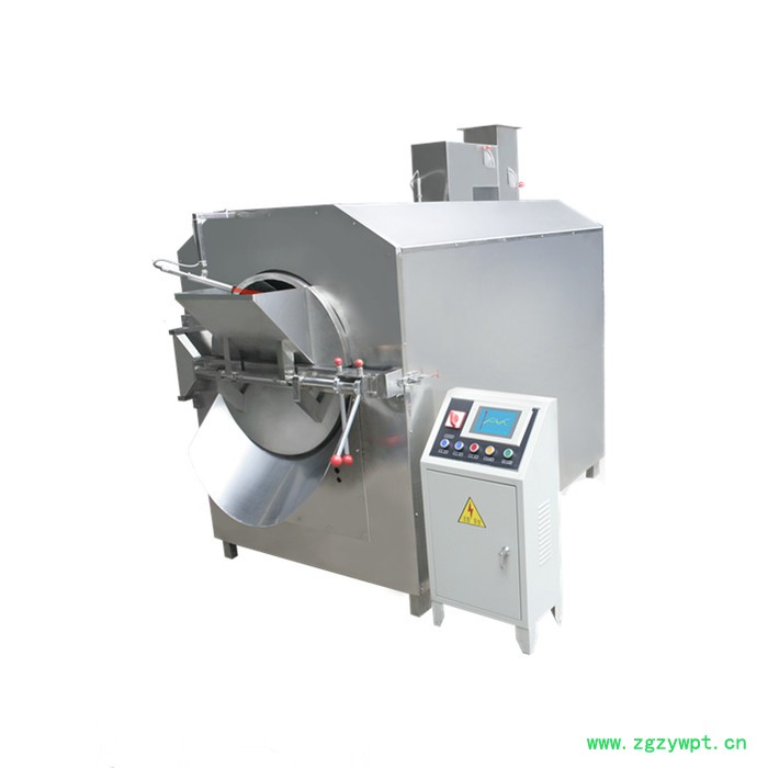 康善销售炒药机 炒药机组 电磁炒药机 电磁加热中药炒药机 不锈钢滚筒炒药机 支持定制 切药机炒药机批发图3