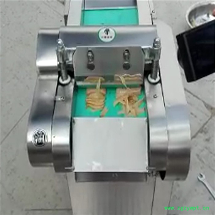 蔬菜辣疙瘩切丝机 杏鲍菇切片机视频 自动中草药切丝机图5