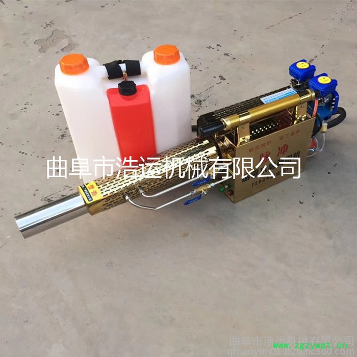 山东曲阜浩运机械工厂批发麦田除虫打药机 雾化颗粒细菜园果园烟雾弥雾机 多型号打药设备图2