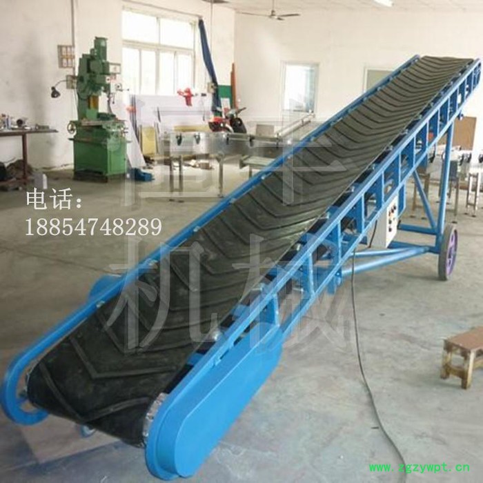 日照玉米输送机输送原理 平板输送机兽药饲料颗粒输送设备4kw 流水线输送机图6