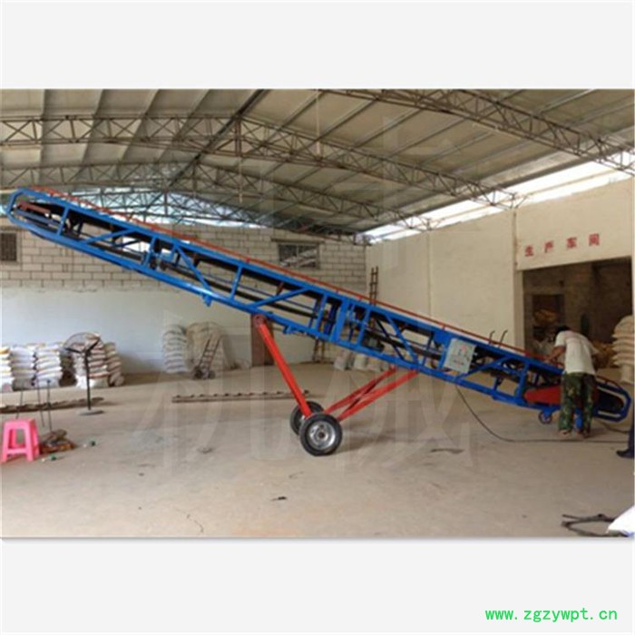 日照玉米输送机输送原理 平板输送机兽药饲料颗粒输送设备4kw 流水线输送机图3