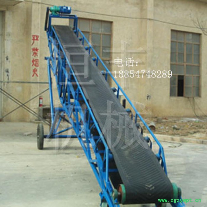 日照玉米输送机输送原理 平板输送机兽药饲料颗粒输送设备4kw 流水线输送机图5