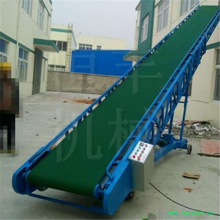 日照玉米输送机输送原理 平板输送机兽药饲料颗粒输送设备4kw 流水线输送机图7